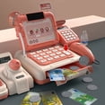 thumbnail image 1 of Caisse Enregistreuse pour Enfants, Caisse Enregistreuse de Jeu d'Imitation avec Numériseur, Calculatrice pour Aliments Découpables et Microphone, 1 of 8