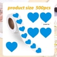 thumbnail image 3 of Chmadoxn Wall Stickers Blank Stickers Self adhesive Roll Heart shaped Stickers 500 Labels/roll Sticker Sticker, 3 of 6