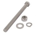 thumbnail image 2 of Unique Bargains 2 Set M12x140mm 304 Stainless Steel Hex Bolts w Nuts and Washers Assortment Kit, 2 of 2