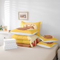 thumbnail image 5 of YST Ensemble Douillette 7 Pcs Capybara Cadeaux Style Dessin Animé Lit en Sac, Format Grand Lit, 5 of 5