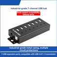 thumbnail image 2 of Industrial USB HUB 7-CH USB 2.0 Ports Expansion HUB Adapter for Win11/10/8 Linux, 2 of 7