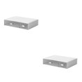 thumbnail image 2 of fastboy Neat And Tidy Storage Box - plify Life With Organized Storage Multilayer Stackable Desk Organizer white 2 drawer 2Set, 2 of 6