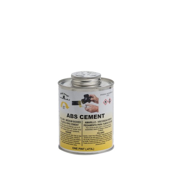 Yellow, Medium Bodied ABS Cement (Pint)