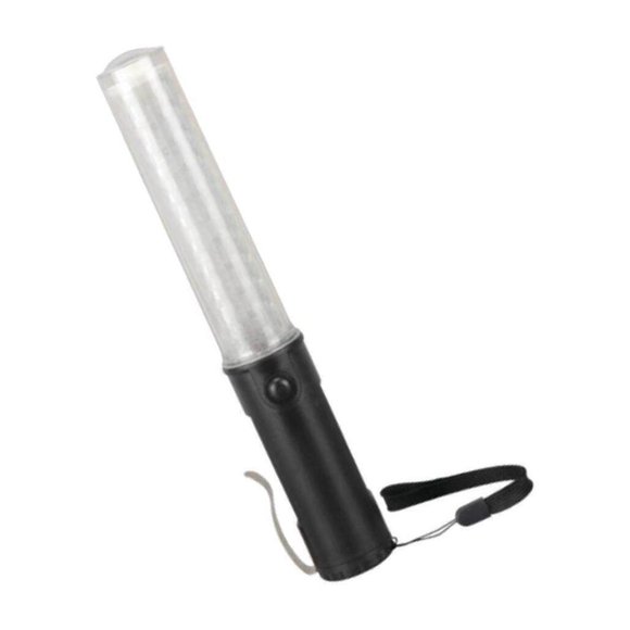 26cm 4 Mode Traffic Baton Light Traffic Wand Stick LED Warning Torch Flashlight White