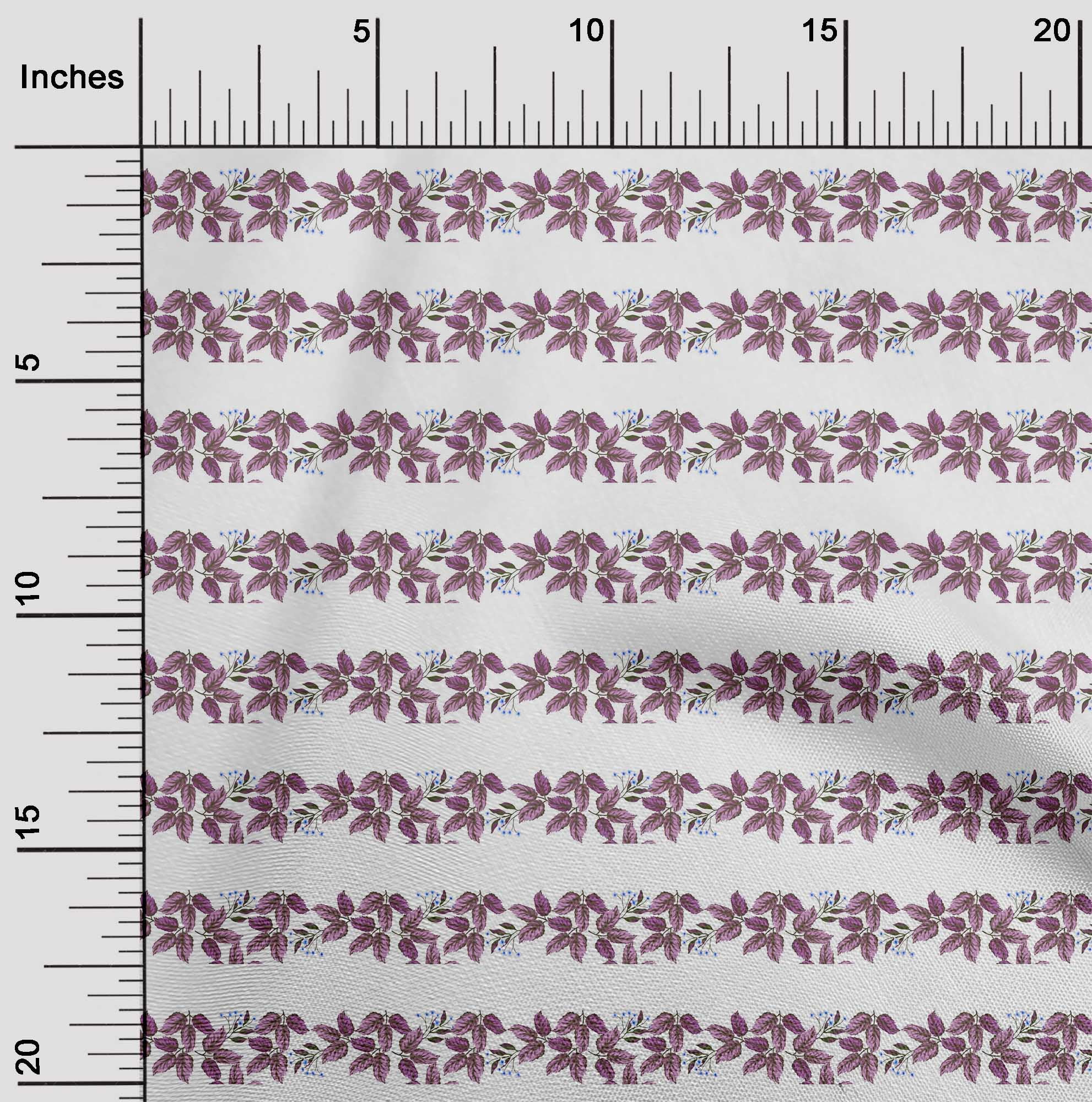 oneOone Tissu Polyester Lycra Floral & Feuilles Décor Tissu Imprimé BTY 56 Pouces de Large