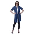 thumbnail image 2 of Moomaya Womens Half Sleeve Shrug Open Front Long Cardigan Lightweight Summer Fit, 2 of 7