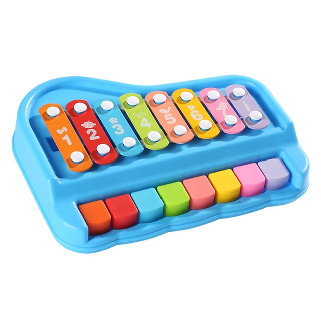 A Piano Xylophone Toy For Toddlers 2 In 1 Musical Instrument With 8 Colorful Keys Early Education Learning Toy Gift For Kids 0.58Lb