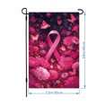 thumbnail image 3 of Chanana Breast Cancer Awareness Garden Flag Double Sided Outdoor Breast Cancer Pink Ribbon Butterfly Decorations Support Peace Hope Power Faith Holiday Small Yard Outdoor Decoration 12 X 18 In, 3 of 6