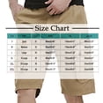 thumbnail image 4 of Men's Workout Cargo Shorts Lightweight Hiking Flat Front Shorts Tactical Work Shorts with Multi Pockets, 4 of 4