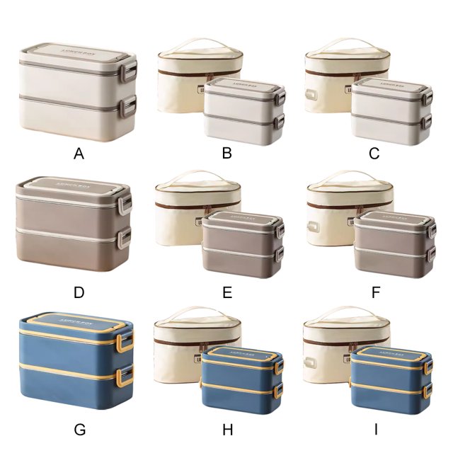 Langgg Warm And Convenient Bento Lunch Box For Office And School Easy To Clean Portable Electric Lunch Box Matte white Heating bag