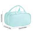 thumbnail image 2 of Bwiyojiz Storage & Organization Cloth Large-capacity Portable Cosmetic Bag with Three-layer Partitions for, Green, Home Gifts, 2 of 6