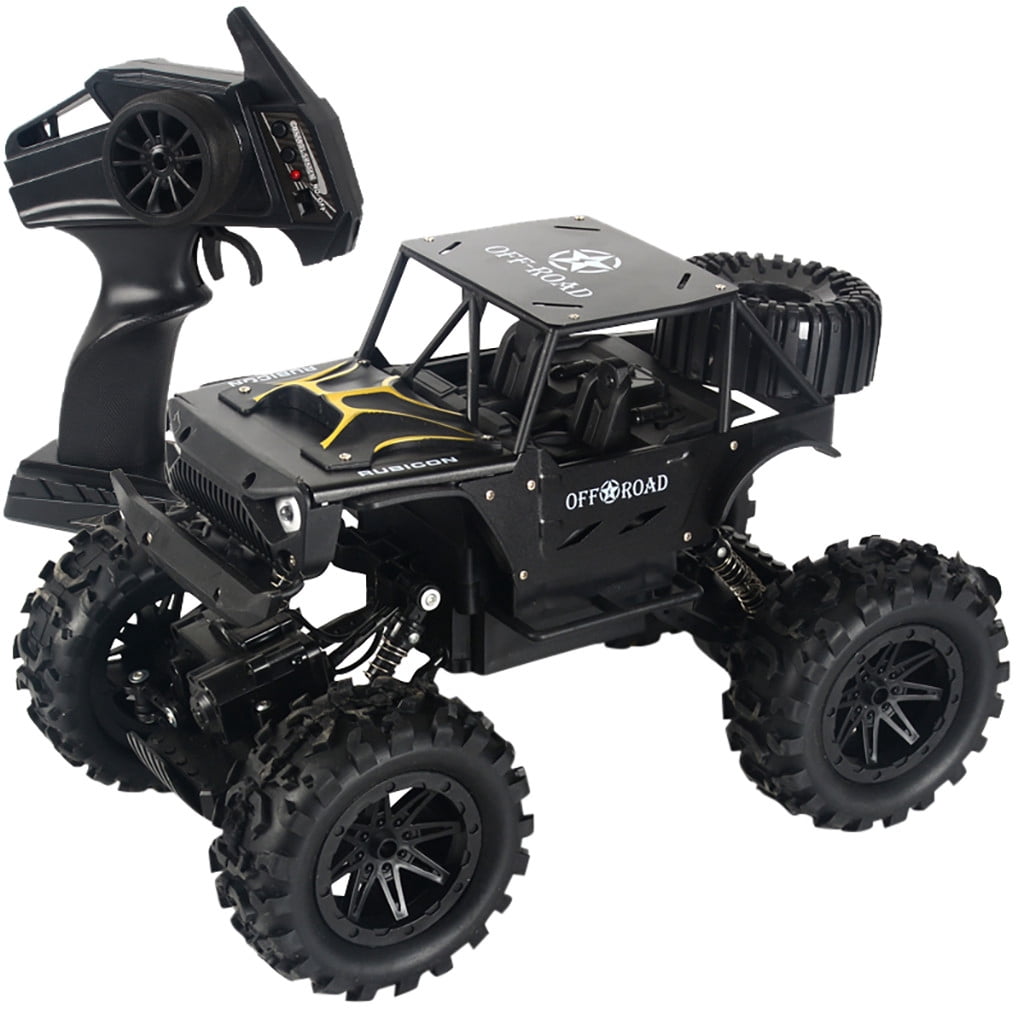 EGNMCR 1:14 Scale 2.4G 4WD Headlight RC Car Crawler Military Truck Remote Control Toy RC car Birthday Gifts for Kids