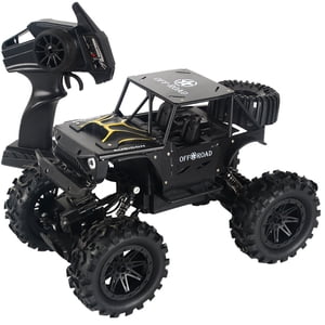 EGNMCR 1:14 Échelle 2.4G 4WD Phares RC Jouet de télécommande pour camion militaire Crawler Car RC voiture Cadeaux d'anniversaire pour les enfants