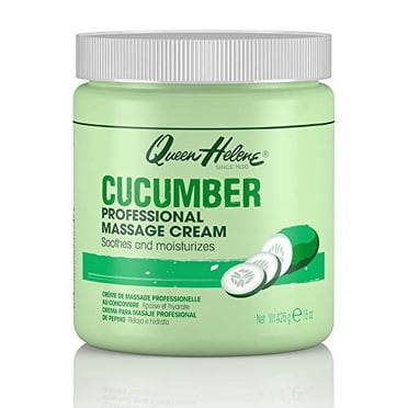 Queen Helene Crème de Massage Professionnelle, Concombre, 15 Oz (l'Emballage Peut Varier)