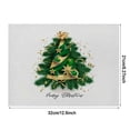 thumbnail image 3 of Oleegame 1PC Placemat Christmas Table Placemats Christmas Rustic Vintage Washable Table Mats, 3 of 4