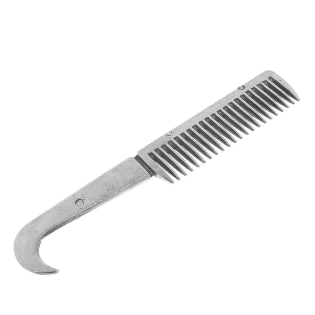 fastboy 1/2/3/5 Stainless Steel Polished Horse Pony Grooming Comb Currycomb Tool Durable Style A 1 Pc