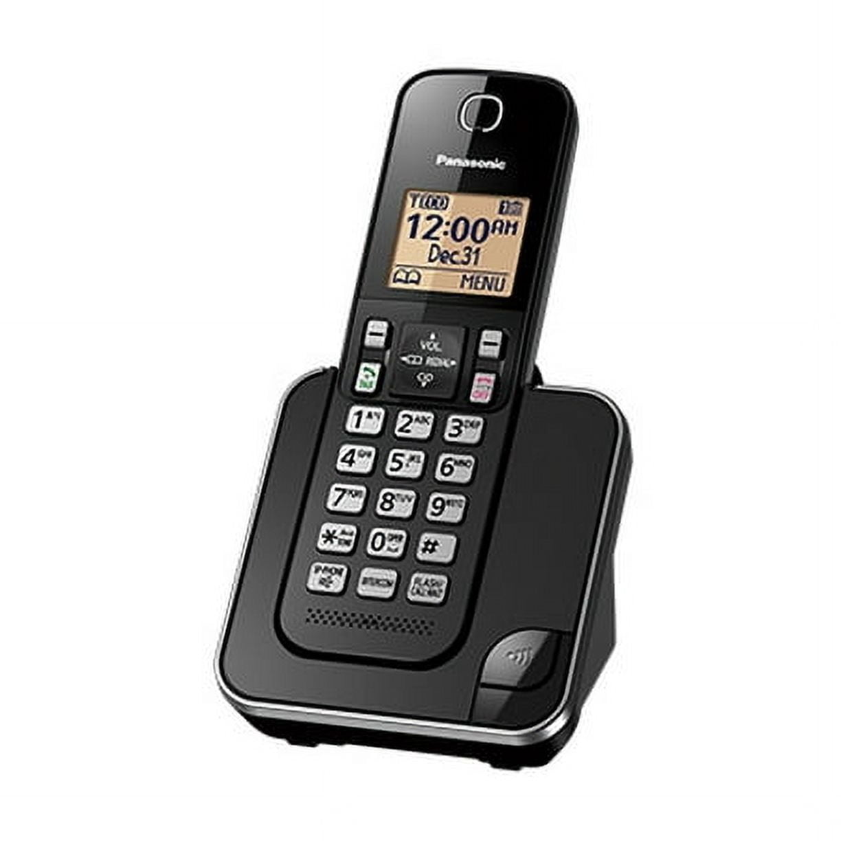 Refurbished Panasonic KX-TGC380B Digital cordless phone with 1 handset