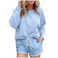 thumbnail image 1 of Birdeem Mode Femmes Décontracté Uni Manches Longues Chandail Chandail en Molleton Blouse Tops, 1 of 5