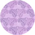 thumbnail image 1 of Ahgly Tapis Rond Lavable en Machine Intérieur Transitionnel Violet, 7 Pieds Rond, 1 of 7