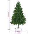 thumbnail image 4 of vidaXL Artificial Pre-lit Christmas Tree with Ball Set 210 cm Green, 4 of 5