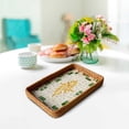 thumbnail image 3 of Rattan Woven Seashell Decorative Storage Tray for Living Room, Picnic, Coffee Table, and Dining Room, 3 of 5