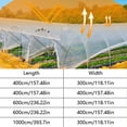 thumbnail image 2 of Heavy Duty Polyethylene Greenhouse Sheeting Replacement Cover For Hoop Durable Frost Shield Film, 2 of 6