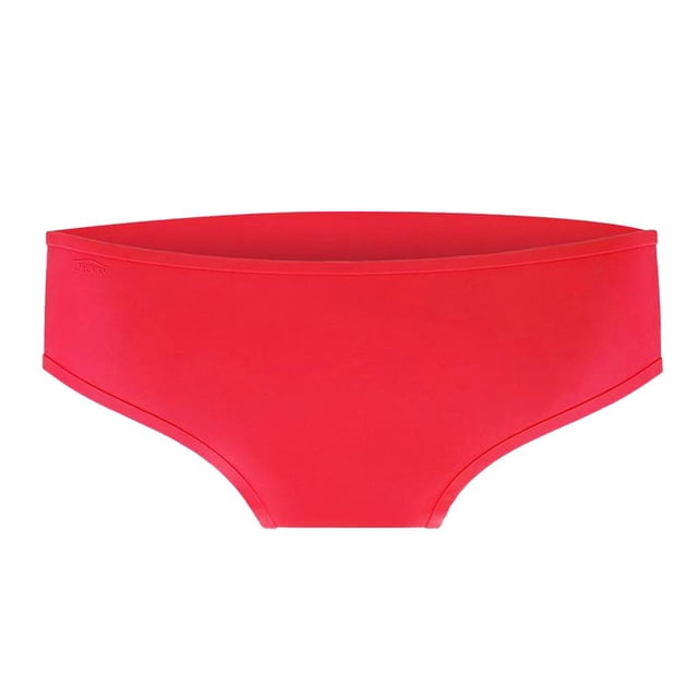 Bas de Bikini en Silicone pour Femme, Culotte de Soutien Sans Coutures, Maillot de Bain, Rouge