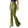 thumbnail image 4 of Wangsaura Women's Bootcut Yoga Pants Tummy Control Bootleg Velvet Sweatpants, 4 of 7