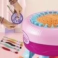 thumbnail image 3 of Knitting Toy Kit 22 Needles Smart Weaving  Rotating Double Knit Loom Machine Kit For Adults And Kids, 3 of 5