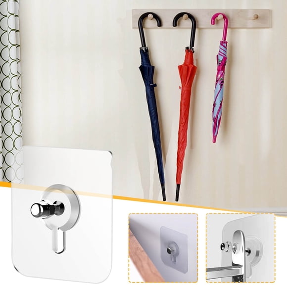 Vaidha 2pc Traceless Screw Stickers No Punching Hooks Picture Frame Stickers Wall Nails Wall-mounted Nails Nail Hooks