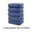 thumbnail image 3 of 5 Pcs Cotton Towel Set, European American Style Border Face Wash Cloth, Absorbent Fast Drying, Natural Soft Comfortable, Multi-Scene Use, Wholesale Gift Package, 3 of 6