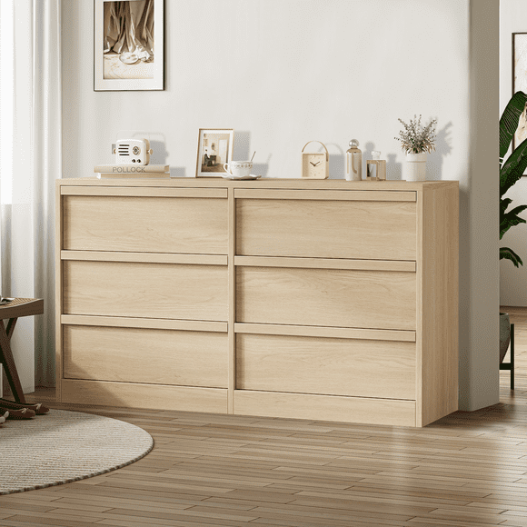 Dresser for Bedroom, Modern Chest of Drawers with 6/7/8 Dressers, Wooden Storage Organizer for Living Room, Entryway, Home Office