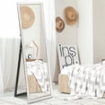 thumbnail image 2 of HOMCOM Full Length Mirror Standing Leaning Wall 64" x 21" White, 2 of 10