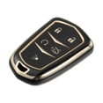thumbnail image 1 of Unique Bargains Car Key Fob Cover 5 Button Remote Key Fob Case TPU Button Full Protector Cover Black for Cadillac XT5 2017-2020, 1 of 7