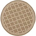 thumbnail image 2 of Safavieh Courtyard Brown Indoor Outdoor Rug - Round 7'10", 2 of 2
