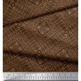 thumbnail image 3 of Soimoi Rayon Fabric Check Kilim Printed Craft Fabric by The Yard 42 Inch Wide, 3 of 3