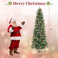 thumbnail image 3 of Costway 9 FT Artificial Xmas Tree with 1416 Branch Tips 560 Warm White LED Lights, 3 of 10