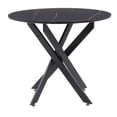 thumbnail image 1 of CorLiving Lennox Trestle Leg Indoor Dining Table with Black Marbled Engineered Wood Tabletop, 1 of 8