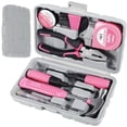 thumbnail image 1 of JUNWELL Ensemble d'Outils à Main pour la Maison Trousse d'Outils de Réparation à Domicile Rose Ensemble d'Outils pour Femmes avec Étui Acier Rose 3,19 Lb 37 Pcs, 1 of 8