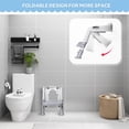 thumbnail image 4 of Kids Toilet Potty Training Seat, Toddler Training Toilet Potty Chair with Step Stool Ladder, Handles and Splash Guard, Adjustable Height, 4 of 8