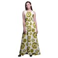 thumbnail image 1 of Bimba Robe Longue Maxi Teinture sur Nœuds pour Femmes à Encolure Ronde Imprimée, Robe de Soirée - X-Grand, 1 of 6
