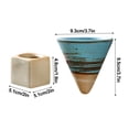 thumbnail image 2 of MesaSe Vintage Ceramic Personal Tea Cup 200ml/6.7oz Coarse Pottery Coffee Mug Gift With Base, 2 of 12