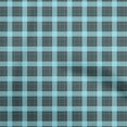 thumbnail image 1 of oneOone Polyester Spandex Turquoise Blue Fabric Tartan Sewing Craft Projects Fabric Prints By Yard 56 Inch Wide, 1 of 4