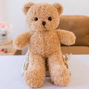 Fridja Clearance under 5$ Seaweed Rolling Rose Rolling Teddy Bear Lint Toy Doll Doll Gift Wedding Throw Small Doll Children's Soothing Pillow
