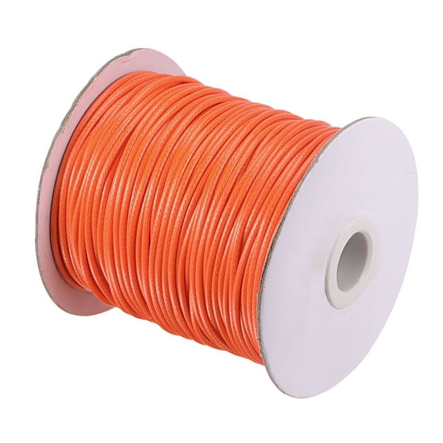 Unique Bargains Beading Thread Bracelet Weave Bead Craft Cord 2mm 78M/Roll (85-Yards) Decorative String, Orange
