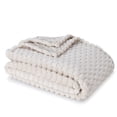 thumbnail image 1 of BHG Textured Velvet Plush Throw Papyrus Beige, 1 of 4