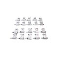 thumbnail image 1 of AC/DC WIRE AND SUPPLY Military Battery Terminals 10 Sets Heavy Duty Terminals for Off-Road Vehicles, 1 of 4