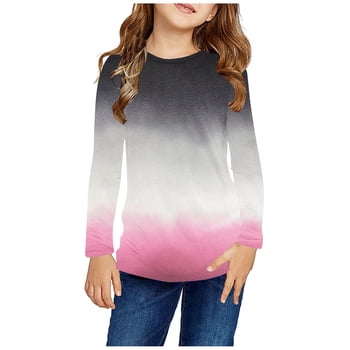 COM1950s Long Sleeve Dress, Girls Long Sleeve Shirts, Girls Long Sleeve Prints Shirts Cute Crewnecks Dressy Casual Blouses Clothes, Long Sleeve Shirts, Clothes for Girls, Long Sleeve Shirts for Girls