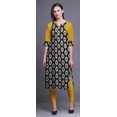 thumbnail image 2 of Bimba Kurti Longue Robe en Coton Imprimé Tunique Droite pour Femmes Haut Indien-TP, 2 of 6