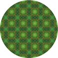 thumbnail image 1 of Ahgly Tapis Rond Lavable en Machine Intérieur Transitionnel Vert Forêt Foncé, 4 Pieds Rond, 1 of 7